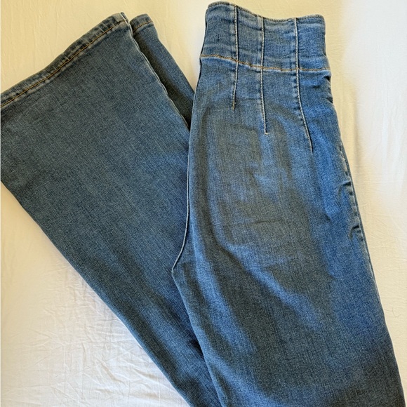 We The Free High Rise Blue Jeans - Picture 2 of 10